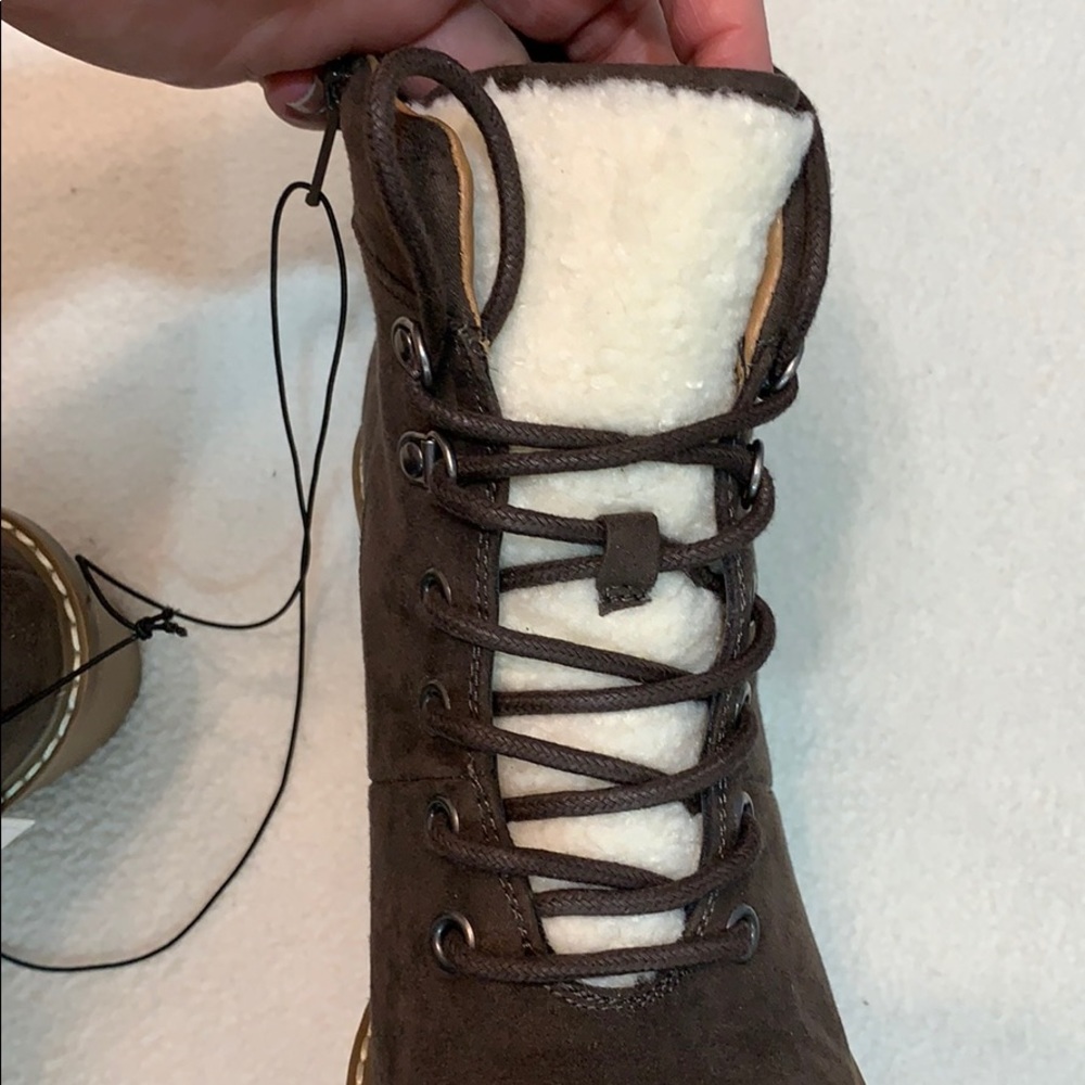 Tipper Heeled Lace-Up Boots - Dark Brown - Picture 6 of 13